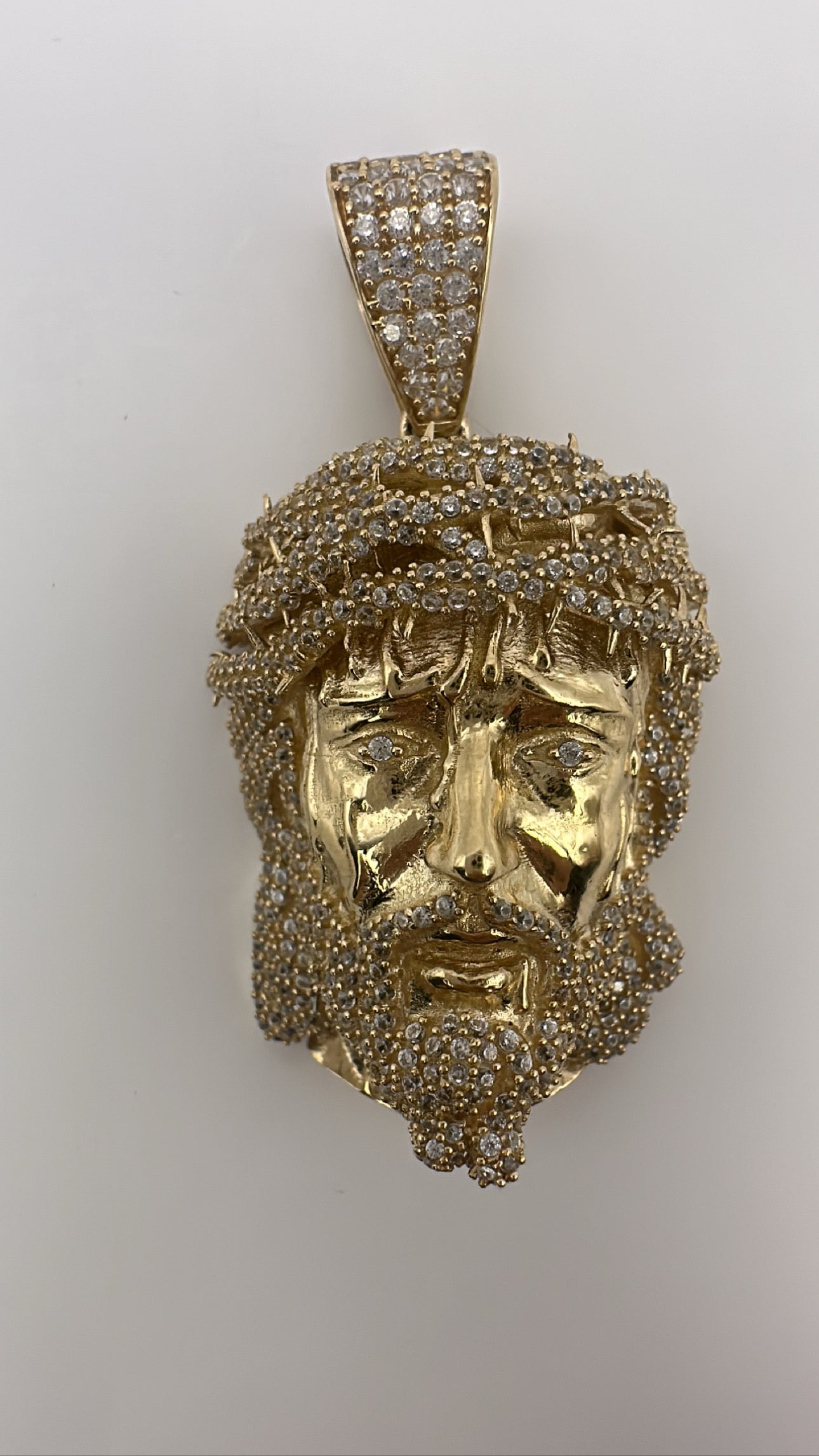 Jesus Face Pendant CZ