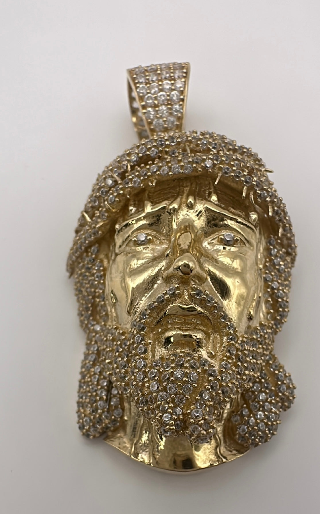 Jesus Face Pendant CZ