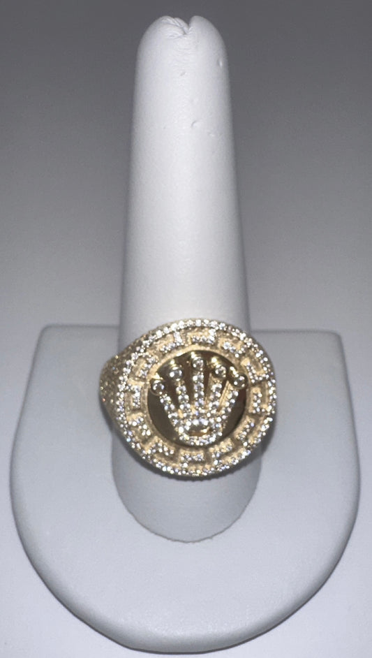 Crown Men's Ring Full CZ