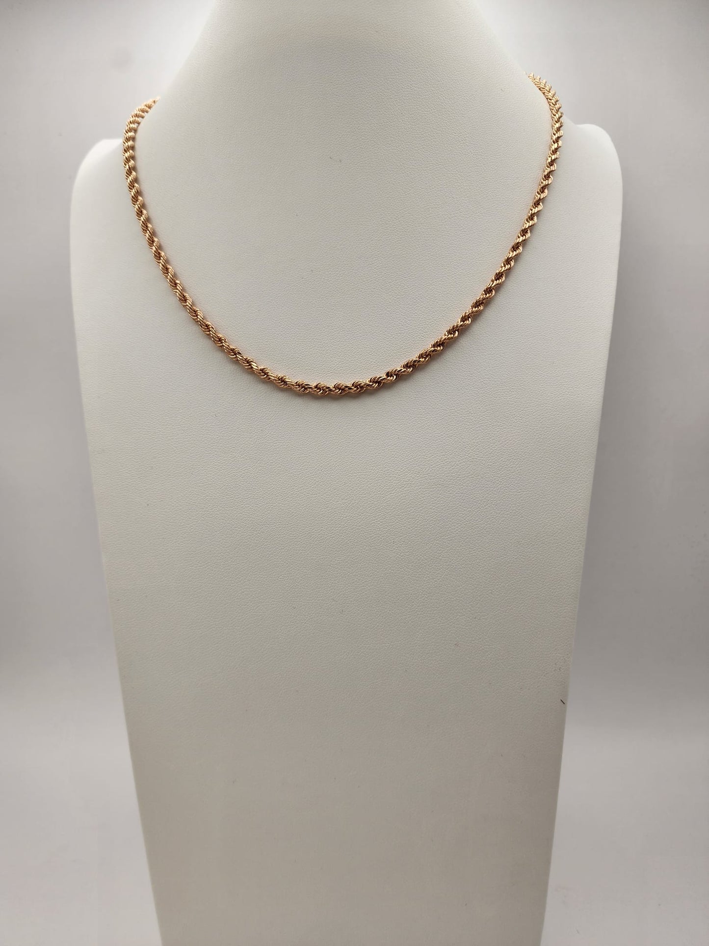 Rope chain rose gold