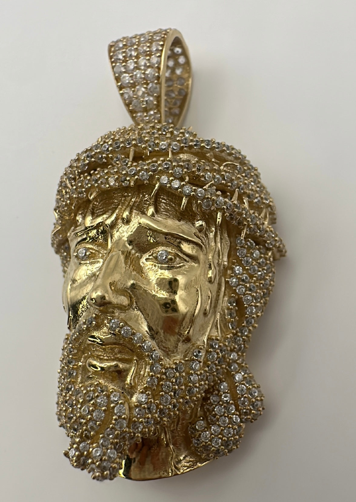 Jesus Face Pendant CZ